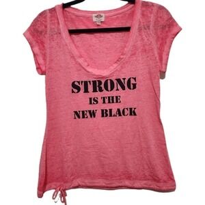 Pink Lotus Hot Pink & Black
Athleisure Workout Tee Size Small